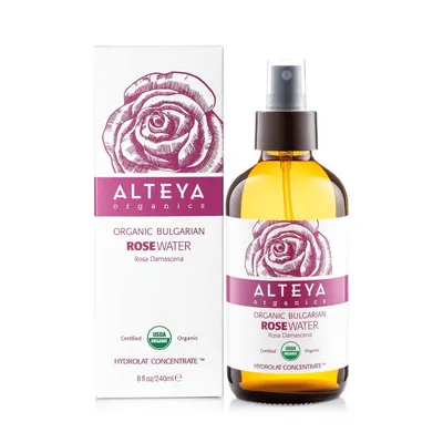 Produktbild von Rosenwasser Bio Alteya im Glas 240 ml