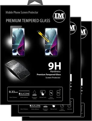 Produktbild von 3X Schutz Glas 9H Tempered Glass Display Schutz Folie Display Glas Screen Protector kompatibel mit Motorola Moto G200 5G