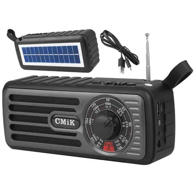 Obrázok produktu pre Rádio prenosné CMiK MK-101 + solárny panel