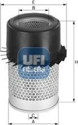 Produktbild von Luftfilter UFI 27.965.00 Filtereinsatz