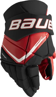 Produktbild von BAUER Vapor Fly40 Handschuhe Intermediate, Größe:12 Zoll, Farbe:schwarz/rot