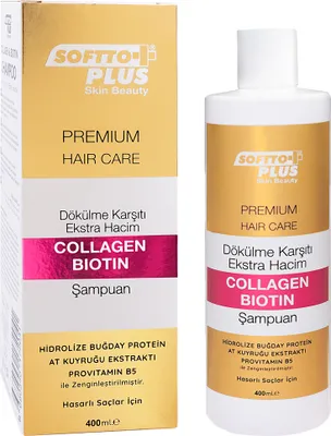 Obrázek produktu pro Softto+Plus Collagen & Biotin Shampoo 400 ml