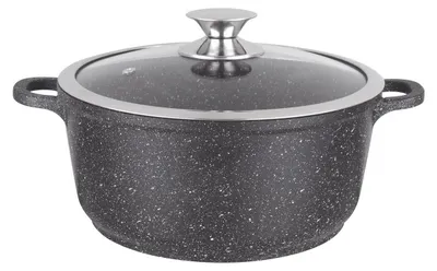 Image de Kamberg – 0008030 – Casserole de 16 cm – Fonte d'aluminium – Revêtement imitation pierre
