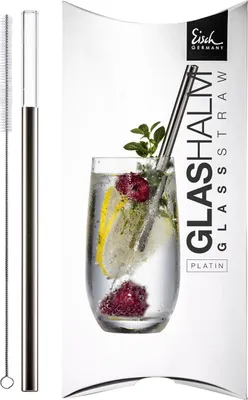 Produktbild von Glashalm 998/2 platin im Geschenkkarton