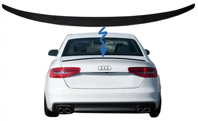 Produktbild von Heckspoiler für Audi A4 B8 Limousine 08-15 Kofferraumspoiler Glänzend Schwarz.