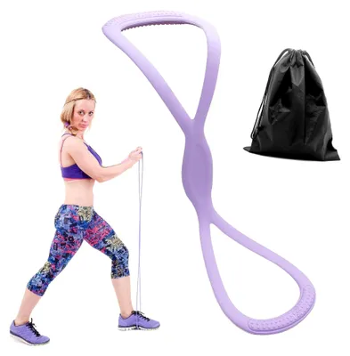 Produktbild von Widerstandsbänder für Klimmzüge, 8-förmige Fitnessbänder mit Griffen für Armtraining, Rückentraining, Schulterübungen, Muskeldehnung und Yoga