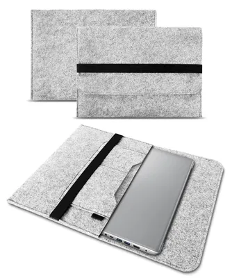 Produktbild von Schutzhülle für Apple MacBook Pro 14 Filz Tasche Sleeve Hülle Laptop Case CoverFarben:Hell Grau