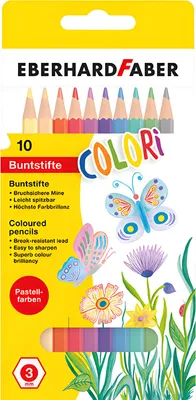 Produktbild von Farbstifte 10ST Pastell sortiert EBERHARD FABER 514810