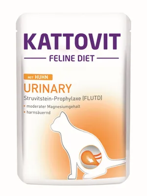 Produktbild von Kattovit Urinary Huhn Frischebeutel, Adult, jede Rasse, Huhn, 85 g