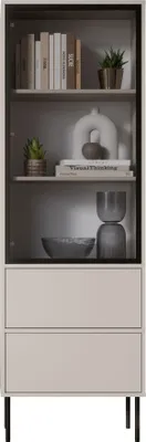Produktbild von MIRJAN24 Vitrine Domi 60 mit eins Drehtüren (Farbe: Cashmere)