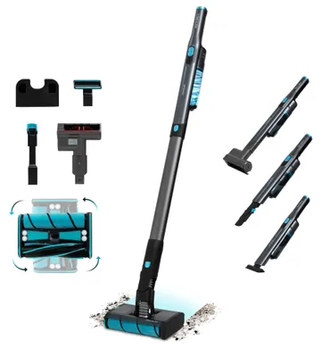 Produktbild von Cecotec Scoba 2100 Twice Max, 2-in-1-Stabstaubsauger, Beutellos, Schwarz, Rechteckig, Trocken, Zyklonal