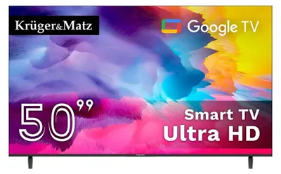 Obrázek produktu pro Kruger&Matz KM0250UHD Smart Televizor 50", UHD Google TV 5.0 DVB-T2/T/C, H.265 HEVC