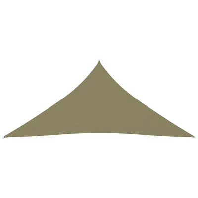 Image de vidaXL Voile d'ombrage Oxford Tissu Triangulaire 6x6x6 m Beige