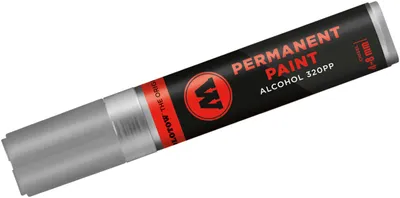 Imagen del producto de Rotulador permanente Molotow Marker 320PP, basado en alcohol, punta de 4-8 mm, número 400, color cromo
