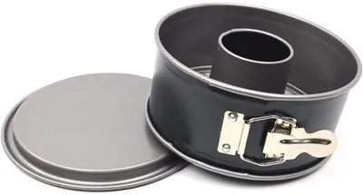 Produktbild von Famanu Mini Springform 20 cm mit 2 wechselbaren Böden - kompakte Backform für halbe Rezepte