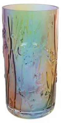 Immagine prodotto di Cozydecor Vaso in vetro arcobaleno Diametro 8,5 x 17 cm