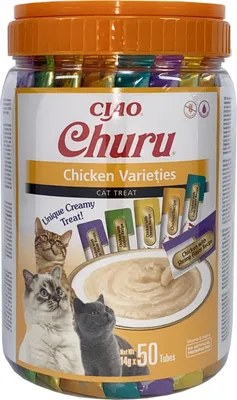 Zdjęcie produktu dla INABA CHURU Varietes Tuńczyk - przysmak dla kota 50x14g