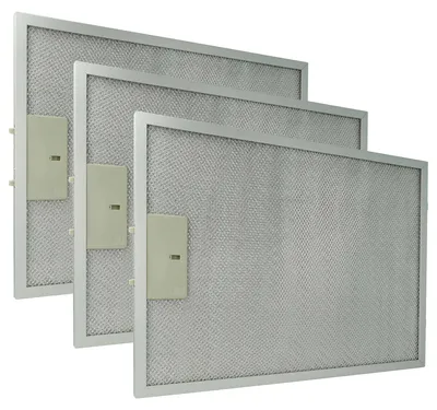 Produktbild von vhbw 3x Filter Metallfettfilter Ersatz für Klarstein 10035418 für Dunstabzugshaube, Aluminium