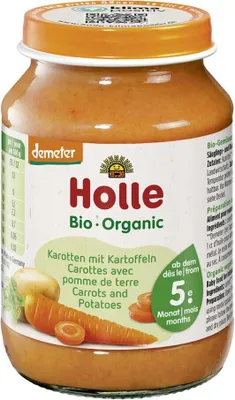 Produktbild von Glas - Demeter Karotten mit Kartoffeln 190g
