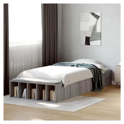 Produktbild von Bettgestell Grau Sonoma 100x200 cm ohne Matratze