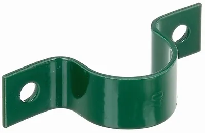 Immagine prodotto di Alberts 855390 Morsetto per tubi, per il fissaggio di pali di recinzione alle pareti, zincato, plastificato verde, per pali Ø 38 mm, set da 10