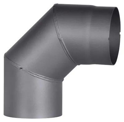 Produktbild von FIREFIX RD150/BO Ofenrohrbogen aus 2 mm starken Stahl (Rauchrohr) in 150 mm Durc