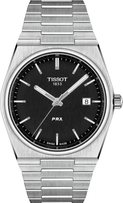 Produktbild von Tissot PRX 40mm Herrenuhr silber schwarz Edelstahl