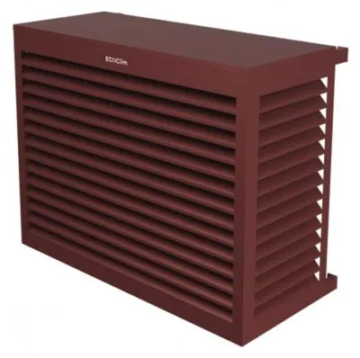 Produktbild von DECOCLIM Aluminium Schutzgehäuse RAL8012 Größe M, Innenmaße: H 835 x W 1050 x D 510-660 mm (Tiefe anpassbar)