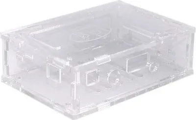 Produktbild von Acryl-Gehäuse Transparent für Banana Pi M2, ultraflach