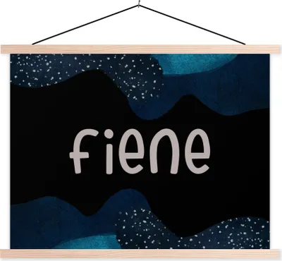 Produktbild von MuchoWow® Textilposter Fiene - Pastell - Mädchen 40x30 cm mit holzfarbenen Rahmen - Bilder