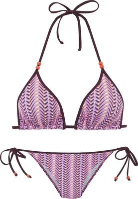 Produktbild von VIVANCE Triangel-Bikini rosa bedruckt Größe 34 Cup A/B