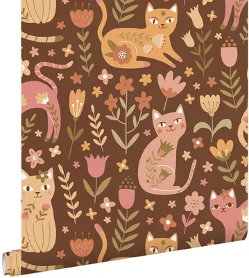Zdjęcie produktu dla ESTAhome Tapeta kocięta brązowymIróżowym 50 x 900 cm