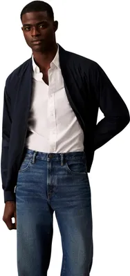 Produktbild von Calvin Klein Herren Bomberjacke Matte mit Reißverschluss, Blau (Sky Captain), XS