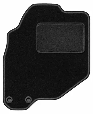 Obrázok produktu pre Velúrový koberec vodiča pre: Honda Jazz II 2002-2007 (hatchback) – 1 ks, čierny, na mieru – Wielganizator LUX