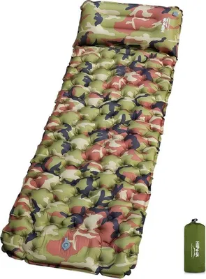 Zdjęcie produktu dla Samopompujący materac kempingowy o grubości 10 cm z poduszką