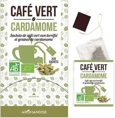 Zdjęcie produktu dla Zielona kawa z kardamonem - 18 torebek