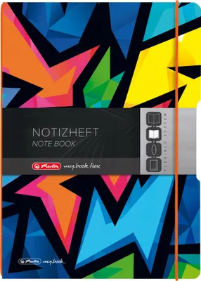 Produktbild von Herlitz Neon Art, Muster, Mehrfarbig, A4, 80 Blätter, 80 g/m², Kariertes Papier