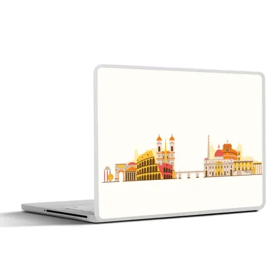 Produktbild von MuchoWow® Laptop Aufkleber Sticker Cover Rom - Skyline - Italien 32.5x23.5 cm - Sticker für Laptop - Selbstklebend