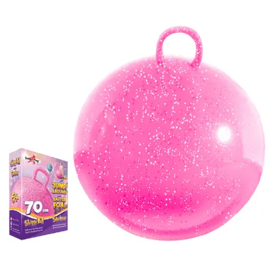 Produktbild von Hüpfball Pink Glitter 70 cm