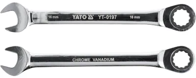 Produktbild von Yato YT-0197, 16 mm, Chrom, Stahl, Chrom, 5°, 210 mm
