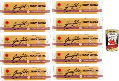 Produktbild von Italian Gourmet - Spaghetti Senza Glutine 10x500g, glutenfreie Pasta aus Mais Vollkornreis & Quinoa, italienische Nudeln für Pastagerichte Vorratspack + Italian Gourmet polpa