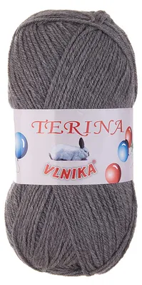 100g Terina Strickgarn Häkelgarn Wolle Acrylwolle pflegeleicht Farbwahl grau