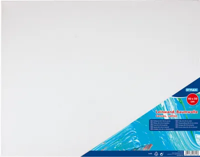 Produktbild von Stylex 28579 Leinwand, 40 x 50 cm - weiß - 100 % Baumwolle - 1 Stück