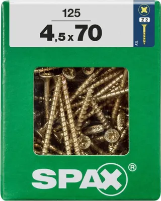 Produktbild von Spax Universalschrauben 4.5 x 70 mm PZ 2 - 125 Stk.