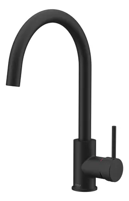 Produktbild von Lenz MANA Küchenarmatur Schwarz-matt, Einhebelmischer mit Keramikkartusche, Anti-Fingerabdruck, wassersparender Markenmischdüse 46031251