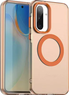 Produktbild von Magnetisch Hülle für Samsung Galaxy A36 / A56 5G, Schlank Durchscheinend Matt Stoßfest Handyhülle Orange