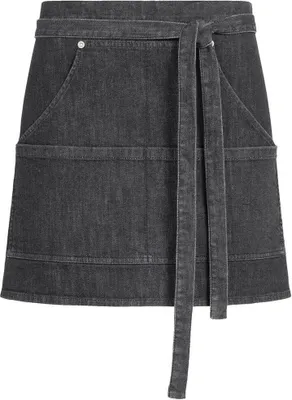 Produktbild von Greiff GASTRO MODA Service Vorbinder 77x40cm Baumwollmix Stretch ® Schwarz Denim Jeans uni