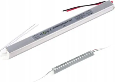 Zdjęcie produktu dla Zasilacz Modułowy do Taśm LED Stałonapięciowy Ultra SLIM 4A 48W Ecolight