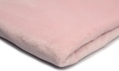 Obrázek produktu pro Minkee Plyšová hladká oboustranná Umělá kožešina světle růžová 50 x 160 cm