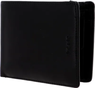 Image de PICARD Cuir porte-monnaie Brooklyn Long Bifold Wallet Black noir